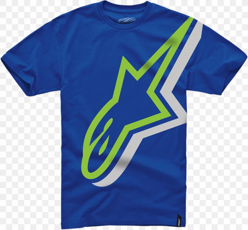 Sports Fan Jersey T-shirt Logo Sleeve Outerwear, PNG, 1200x1112px, Sports Fan Jersey, Active Shirt, Alpinestars, Blue, Brand Download Free