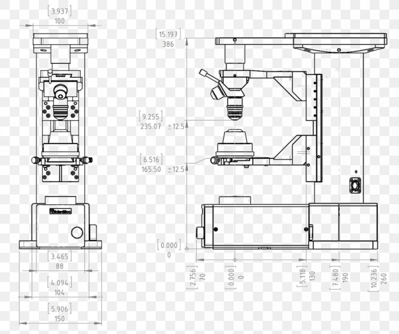 Technical Drawing Engineering Microscope, PNG, 1000x839px, Technical Drawing, Black And White, Com, Diagram, Drawing Download Free