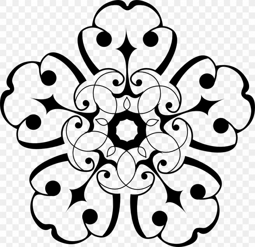 Flower Clip Art, PNG, 999x967px, Flower, Artwork, Black, Black And White, Cut Flowers Download Free