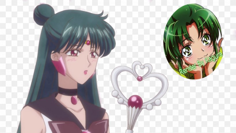 Sailor Pluto Tuxedo Mask Sailor Moon Chibiusa Sailor Mars, PNG, 1024x576px, Watercolor, Cartoon, Flower, Frame, Heart Download Free