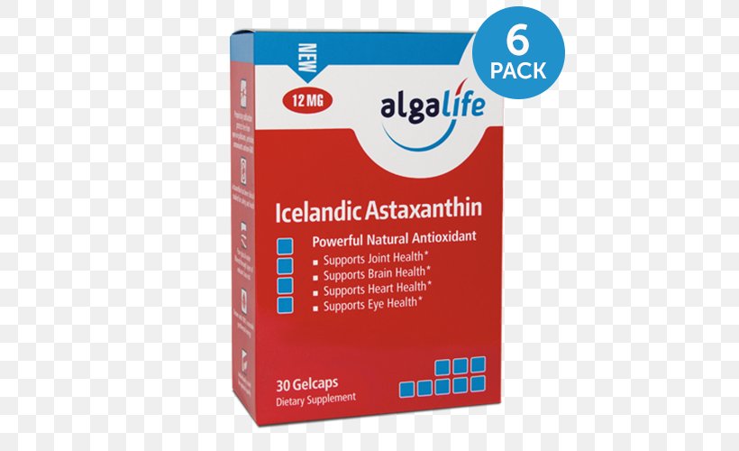 Astaxanthin Dietary Supplement Icelandic Antioxidant, PNG, 500x500px, Astaxanthin, Antioxidant, Brand, Calcium, Capsule Download Free