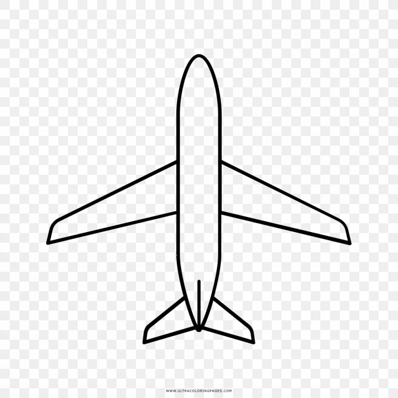 Airplane Drawing Clip Art, PNG, 1000x1000px, Airplane, Aircraft, Area, Black And White, Coloring Book Download Free
