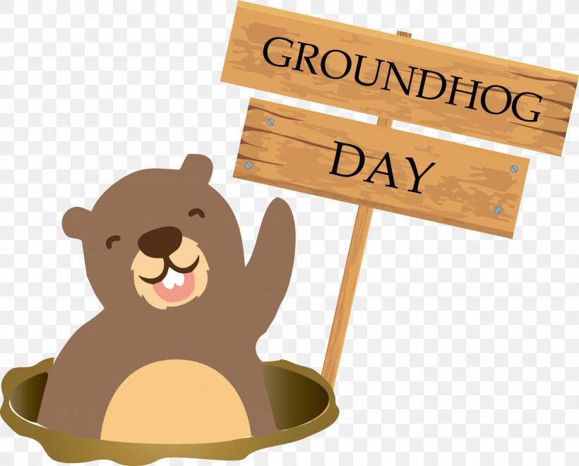 Groundhog Groundhog Day Happy Groundhog Day, PNG, 3000x2418px, Groundhog, Animal Figure, Bear, Beaver, Brown Bear Download Free