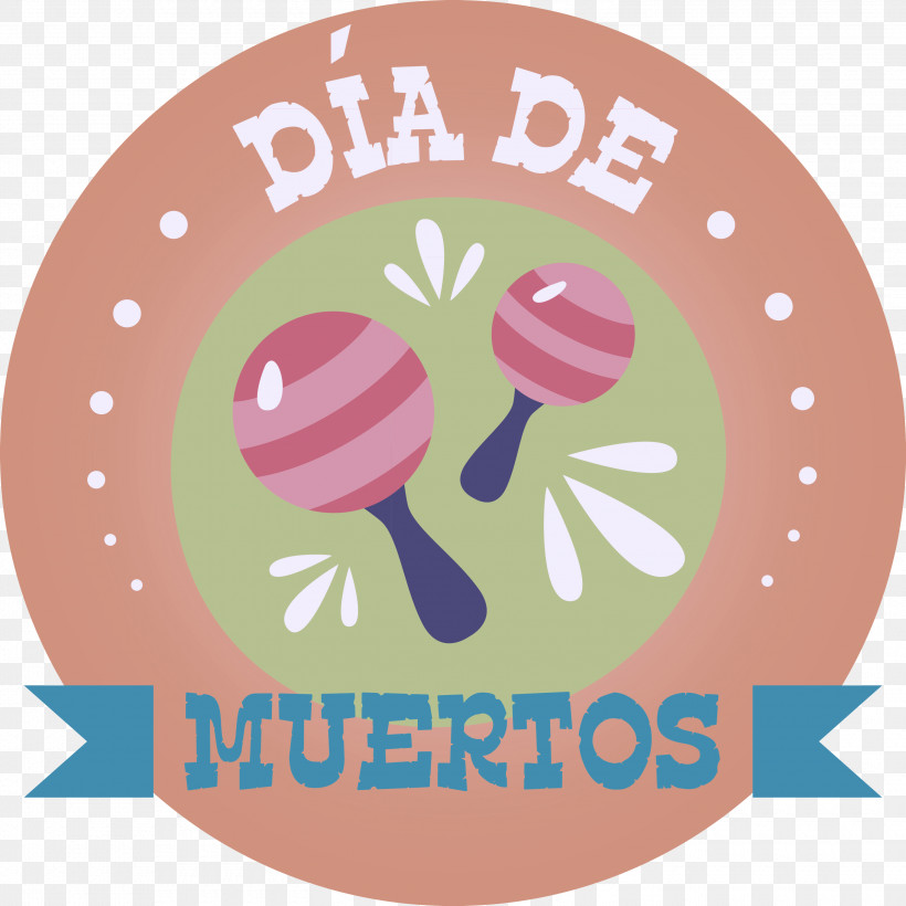 Day Of The Dead Día De Muertos Mexico, PNG, 3000x3000px, Day Of The Dead, Area, Cartoon, Circle, Conic Section Download Free