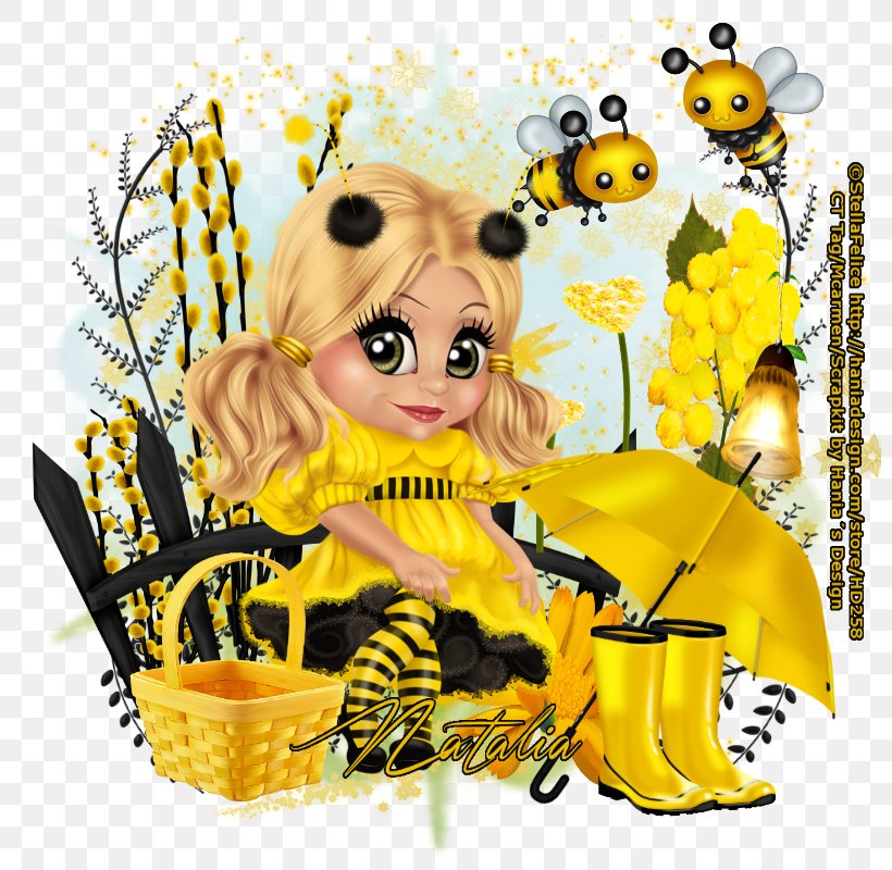 Honey Bee Illustration Clip Art Human Behavior Floral Design, PNG, 800x800px, Honey Bee, Art, Bee, Behavior, Butterfly Download Free