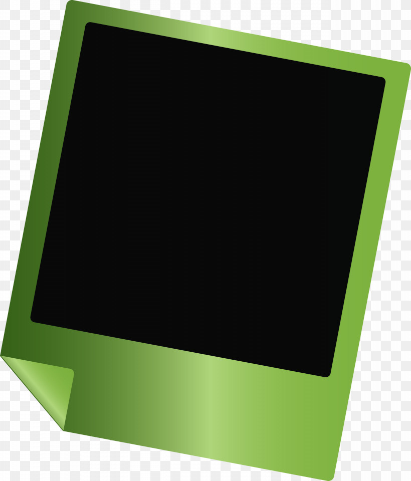 Polaroid Frame, PNG, 2562x3000px, Polaroid Frame, Angle, Computer, Computer Monitor, Green Download Free