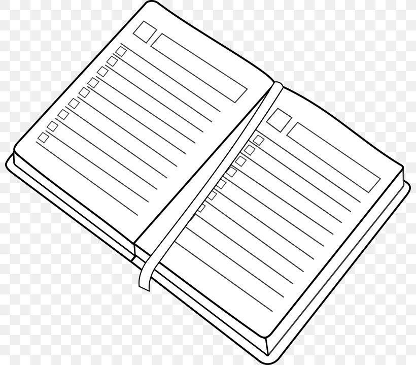 Cahier De Textes Personal Organizer Clip Art, PNG, 800x719px, Cahier De Textes, Agenda, Area, Black And White, Homework Download Free