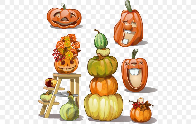 Calabaza Pumpkin Jack-o'-lantern, PNG, 500x519px, Pumpkin, Architecture, Calabaza, Cartoon, Cucurbita Download Free