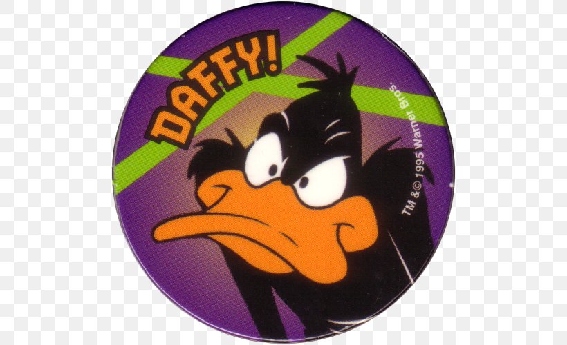 Daffy Duck Milk Caps Looney Tunes Cartoon, PNG, 500x500px, Daffy Duck, Ball, Cartoon, Duck, Holography Download Free