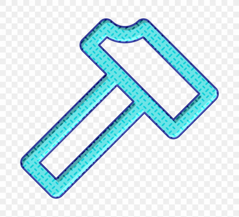 Construction Icon Hammer Icon, PNG, 1244x1128px, Construction Icon, Aqua, Electric Blue, Hammer Icon, Line Download Free
