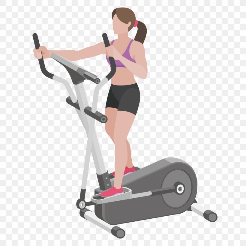 Elliptical Trainer Physical Fitness Physical Exercise Fitness Centre, PNG, 1500x1500px, Watercolor, Cartoon, Flower, Frame, Heart Download Free