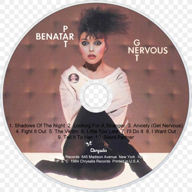 Pat Benatar Anxiety (Get Nervous) Album Best Shots, PNG, 1000x1000px, Watercolor, Cartoon, Flower, Frame, Heart Download Free