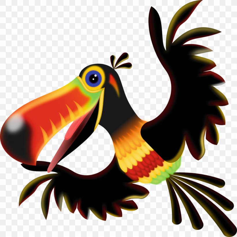 Toucan Bird Drawing Piciformes, PNG, 1024x1024px, Toucan, Animal, Beak, Bird, Digital Art Download Free