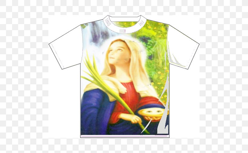 13 December Saint Lucy's Day Santa Luzia T-shirt, PNG, 622x508px, Watercolor, Cartoon, Flower, Frame, Heart Download Free