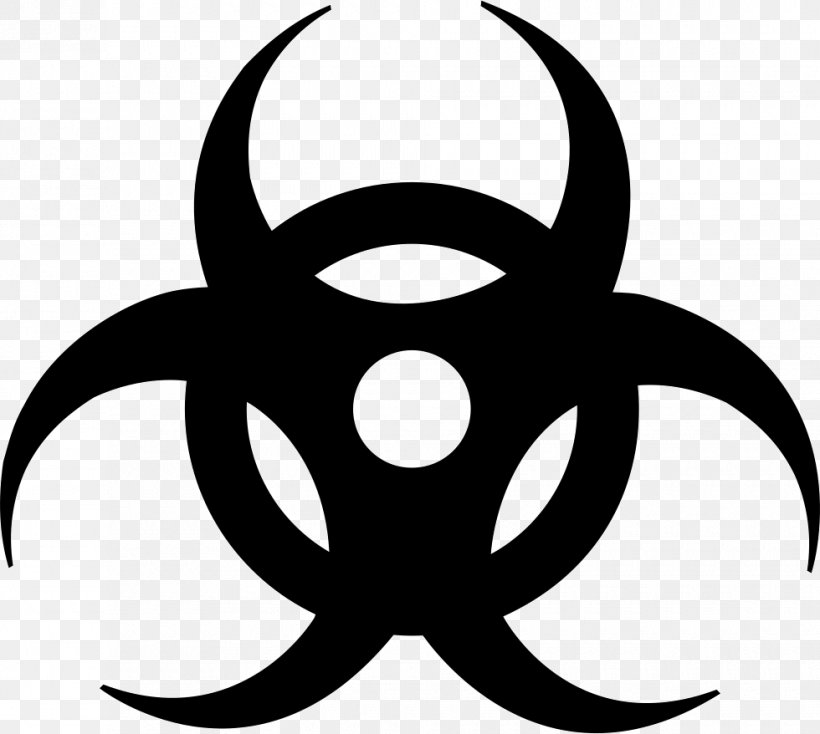 Biological Hazard Hazard Symbol Clip Art, PNG, 980x878px, Biological Hazard, Artwork, Black And White, Dangerous Goods, Hazard Download Free