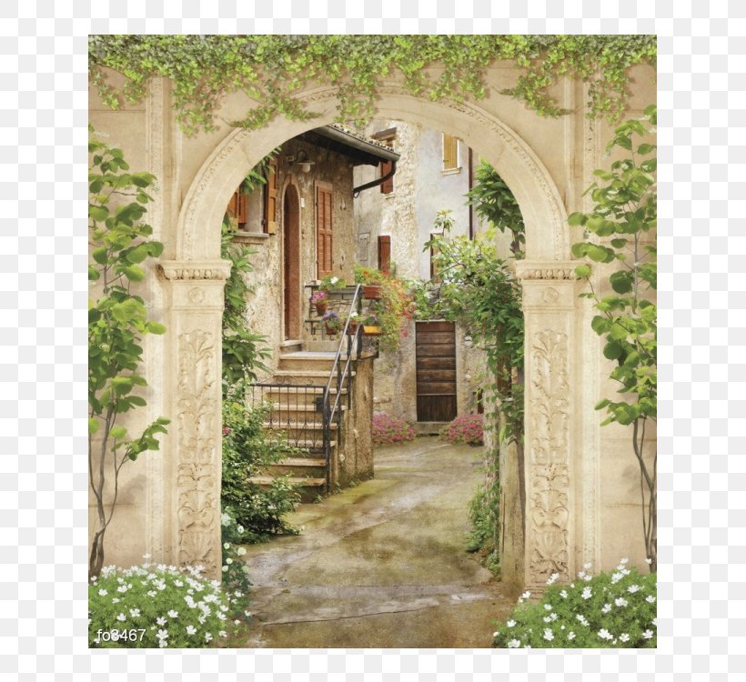 SDVK-обои Fresco Arch Painting Wall, PNG, 625x750px, Fresco, Almshouse, Arcade, Arch, Courtyard Download Free