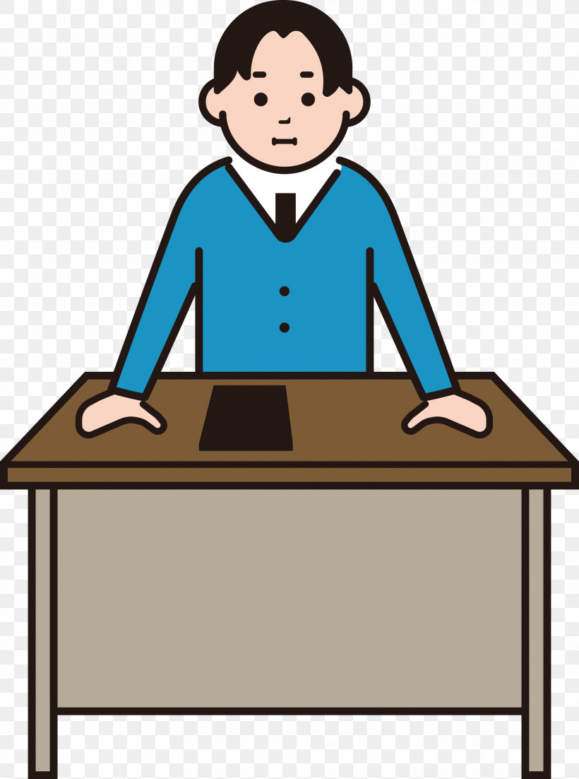 Teacher Desk Male, PNG, 2231x3000px, Teacher, Behavior, Desk, Education ...