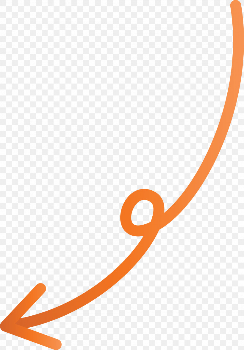 Curved Arrow, PNG, 2095x2999px, Curved Arrow, Line, Orange Download Free