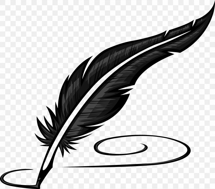 Paper Quill Pen Inkwell Clip Art, PNG, 2800x2463px, Paper, Ballpoint Pen, Black And White, Drawing, Feather Download Free