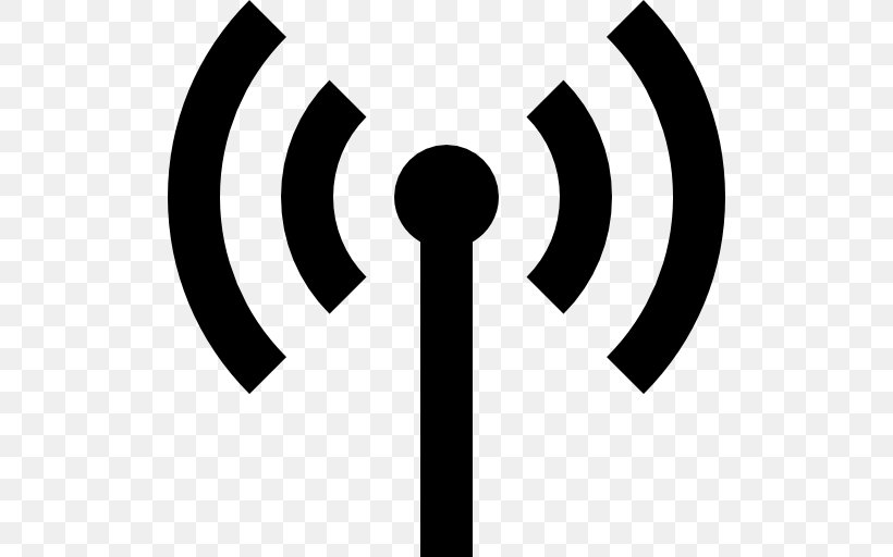 Aerials Wi-Fi Transmission Signal, PNG, 512x512px, Aerials, Black And White, Brand, Logo, Mobile Phones Download Free