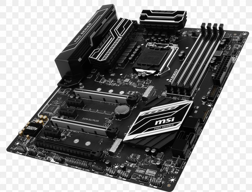 Intel Motherboard LGA 1151 ATX MSI H270 GAMING PRO CARBON, PNG, 3000x2291px, Intel, Atx, Central Processing Unit, Computer Accessory, Computer Component Download Free