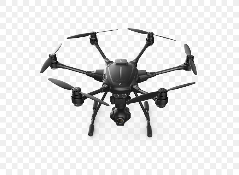 Yuneec International Typhoon H Yuneec Typhoon H Unmanned Aerial Vehicle Gimbal, PNG, 600x600px, 4k Resolution, Yuneec International Typhoon H, Aircraft, Black And White, Camera Download Free