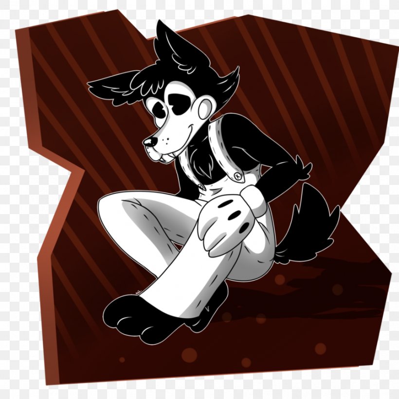 Bendy And The Ink Machine Drawing Gray Wolf Cartoon Fan Art, PNG, 894x894px, Watercolor, Cartoon, Flower, Frame, Heart Download Free