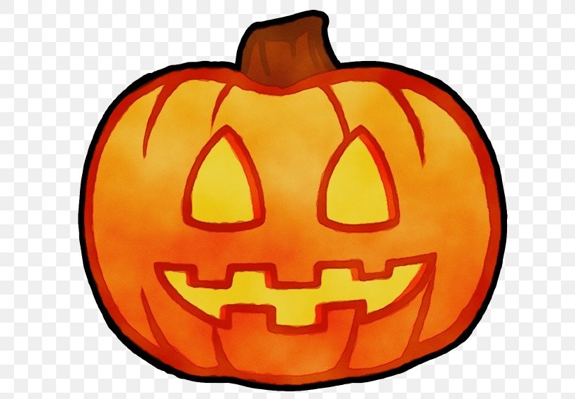 Cartoon Halloween Pumpkin, PNG, 640x569px, Watercolor, Calabaza, Carving, Cucurbita, Cucurbita Maxima Download Free