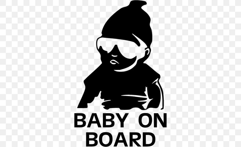 Decal Bumper Sticker Baby On Board, PNG, 500x500px, Decal, Artwork, Baby On Board, Black, Black And White Download Free