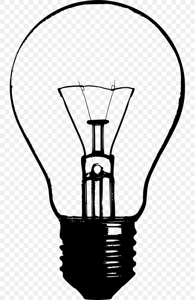 Incandescent Light Bulb Clip Art, PNG, 737x1259px, Incandescent Light Bulb, Black And White, Christmas Lights, Drawing, Lamp Download Free