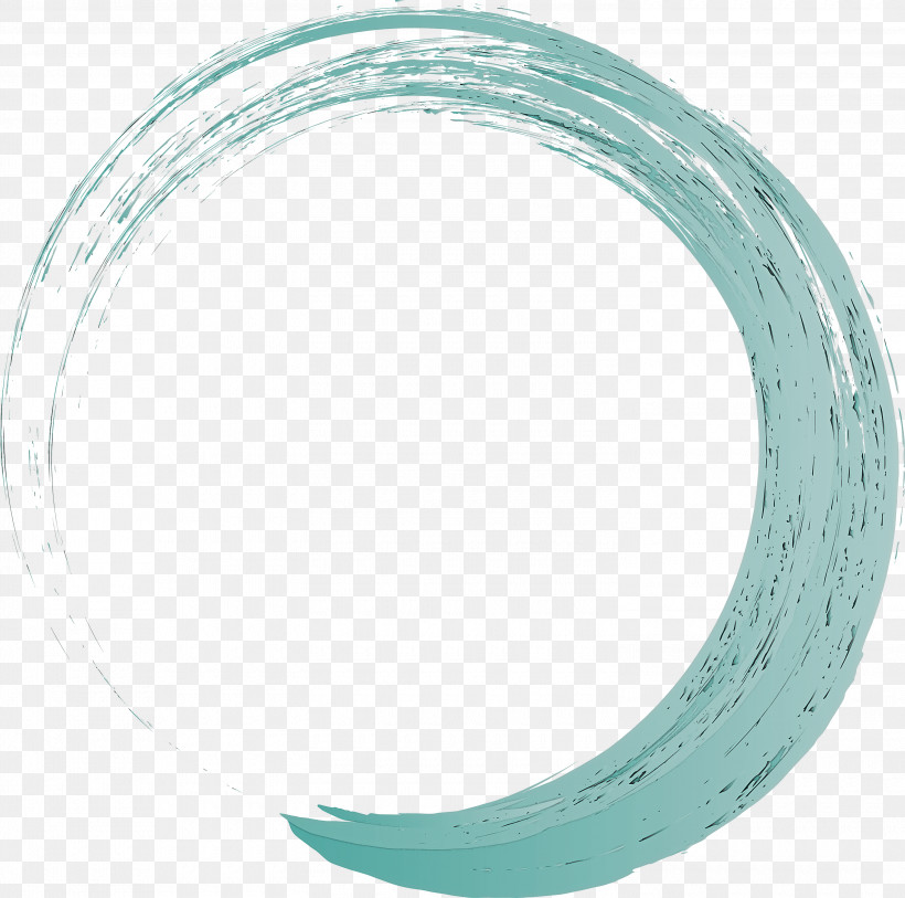Turquoise Aqua Teal Circle Turquoise, PNG, 3000x2976px, Brush Frame, Aqua, Circle, Frame, Teal Download Free