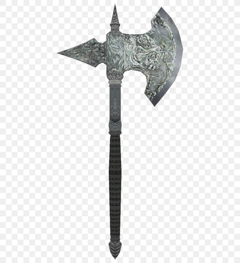 Battle Axe Middle Ages Shivering Isles Weapon, PNG, 675x900px, Watercolor, Cartoon, Flower, Frame, Heart Download Free