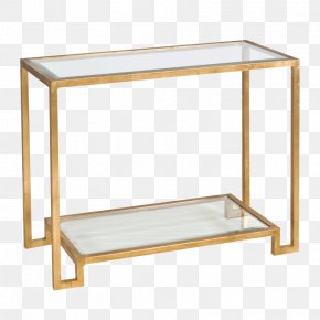 Table - Bedside Tables Shelf Worlds Away Beveled Glass PNG