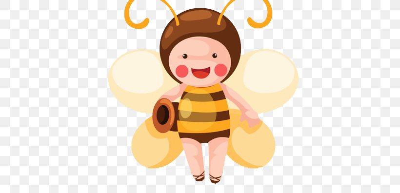 Bee Stock Photography Clip Art, PNG, 650x396px, Bee, Animation, Art, Cartoon, Child Download Free