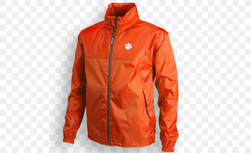 Jacket, PNG, 500x500px, Jacket, Hood, Orange, Outerwear, Sleeve Download Free