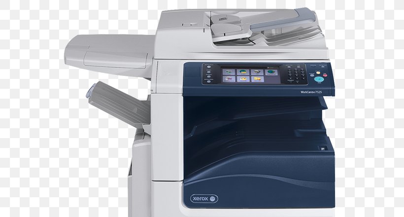 Multi-function Printer Photocopier Xerox WorkCentre 7545, PNG, 640x440px, Multifunction Printer, Automatic Document Feeder, Color Printing, Image Scanner, Ink Cartridge Download Free