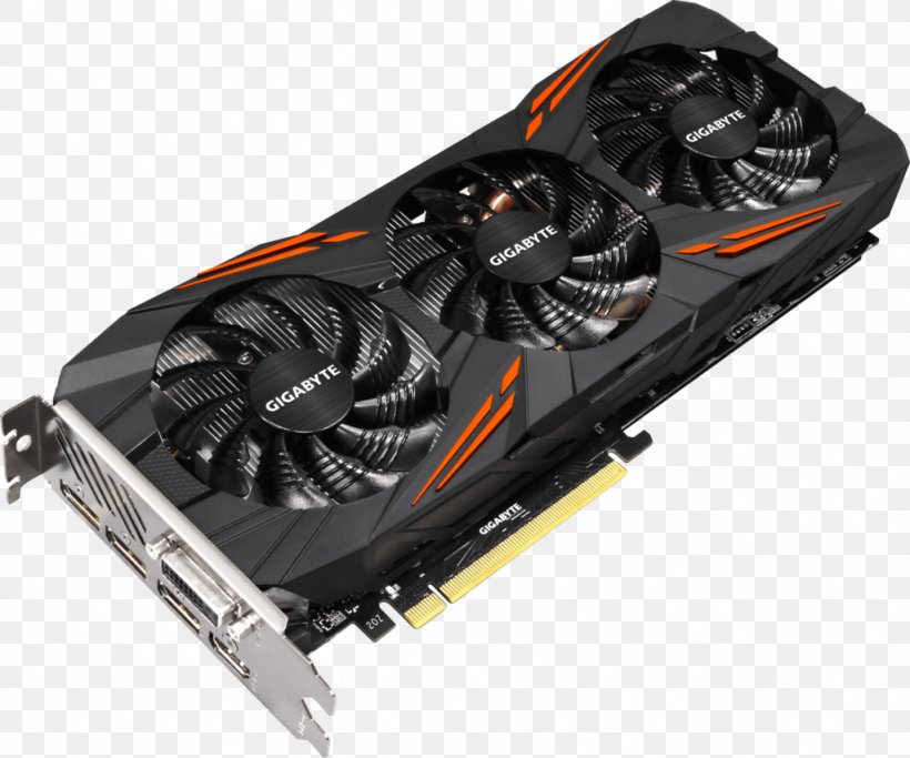 Graphics Cards & Video Adapters Gigabyte Nvidia Geforce Gtx 1070 Ti Gaming 8g Gigabyte Technology 英伟达精视GTX, PNG, 1024x853px, Graphics Cards Video Adapters, Computer, Computer Component, Computer Cooling, Electronic Device Download Free