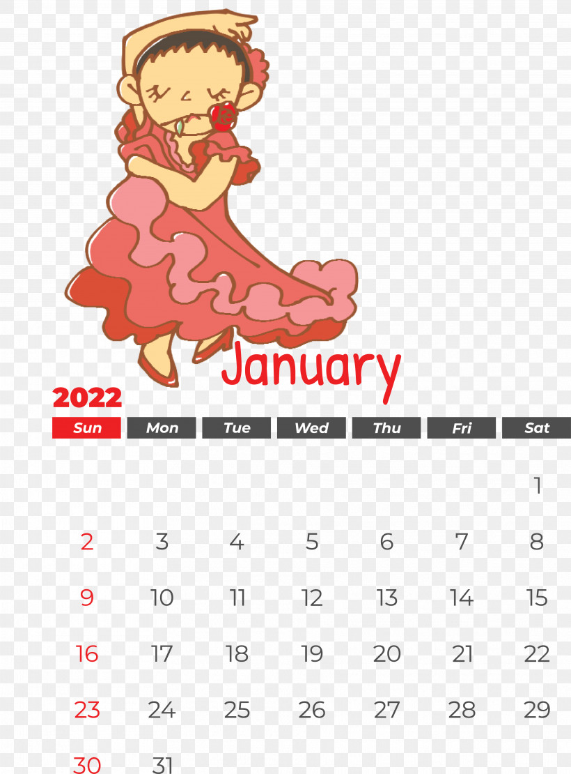 長坡村委会 New Year Pin Up 長坡村委会 Cartoon Calendar, PNG, 3643x4935px, New Year Pin Up, Calendar, Cartoon, Flamenco, Smile Download Free
