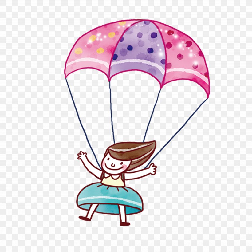 Parachute Parachuting Illustration, PNG, 5000x5000px, Parachute, Art, Balloon, Cartoon, Fashion Accessory Download Free
