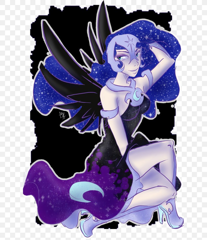 Princess Luna Sweetie Belle Rarity Nightmare Human Body, PNG, 637x949px, Princess Luna, Art, Deviantart, Drawing, Electric Blue Download Free