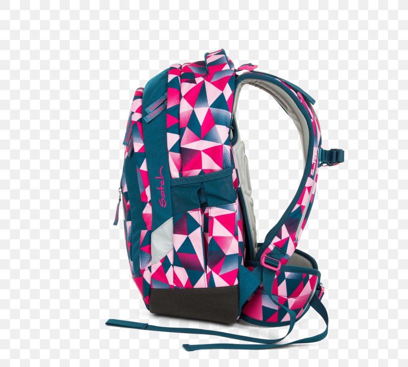 Satch Sleek Backpack 4YOU Basic Jampac Zaino 47 Cm Pineapples Satch Pack Pink, PNG, 736x736px, Satch Sleek, Backpack, Bag, Color, Fuchsia Download Free