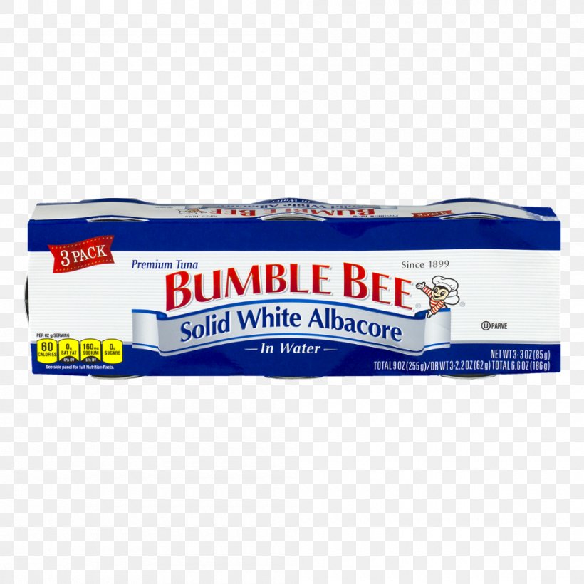 Albacore Tuna Brand Bumble Bee Foods, PNG, 1000x1000px, Albacore, Atlantic Bluefin Tuna, Brand, Bumble Bee Foods, Ounce Download Free