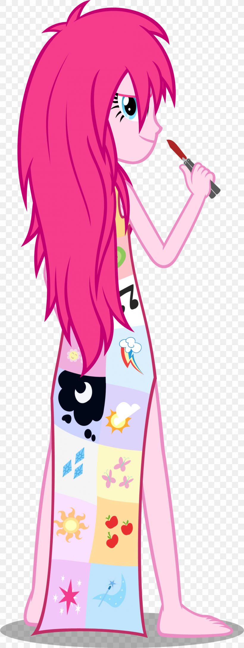 Pinkie Pie Knife Cutie Mark Crusaders Dress Image, PNG, 940x2497px, Watercolor, Cartoon, Flower, Frame, Heart Download Free