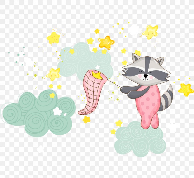 Raccoon Infant Baby Shower Illustration, PNG, 1019x934px, Raccoon, Animal, Art, Baby Shower, Cartoon Download Free