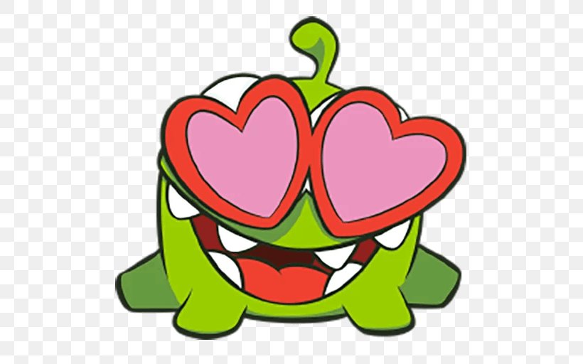 Cut The Rope 2 Sticker ZeptoLab Decal Emoji, PNG, 512x512px, Cut The Rope 2, Amphibian, Android, Area, Artwork Download Free