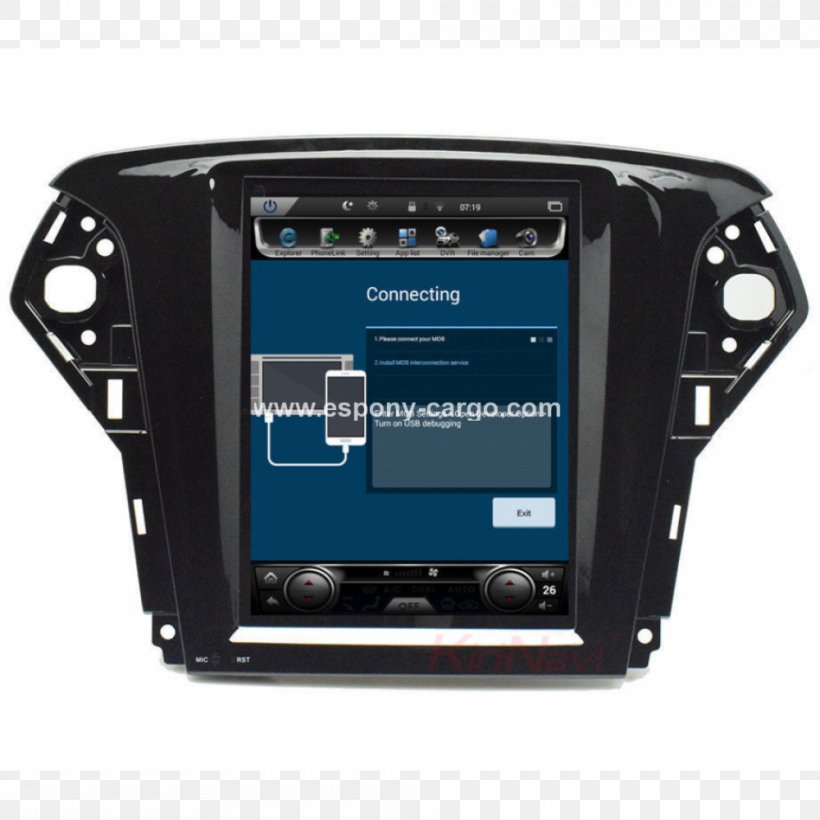 Ford Mondeo GPS Navigation Systems Ford F-Series Ford S-Max, PNG, 1000x1000px, Ford Mondeo, Android, Automotive Head Unit, Automotive Navigation System, Car Download Free