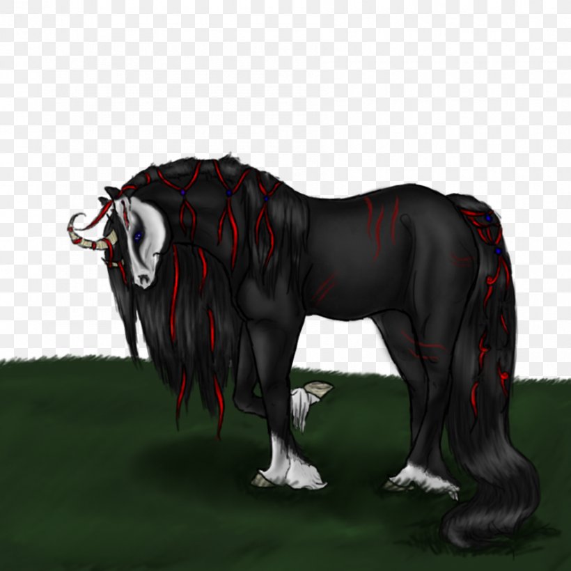 Mustang Stallion Pack Animal Halter Demon, PNG, 894x894px, Mustang, Art, Black, Black M, Cartoon Download Free