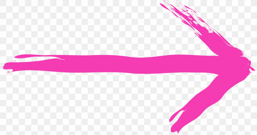 Pink Violet Magenta Line Material Property, PNG, 3000x1583px, Brush Arrow, Hand, Line, Magenta, Material Property Download Free
