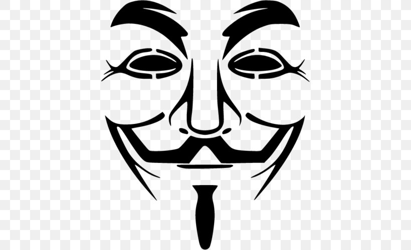 Guy Fawkes Mask Gunpowder Plot Clip Art, PNG, 500x500px, Guy Fawkes Mask, Anonymous, Art, Artwork, Black Download Free