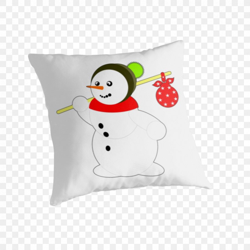 Throw Pillows Cushion Textile Font, PNG, 875x875px, Pillow, Cushion, Material, Snowman, Text Messaging Download Free